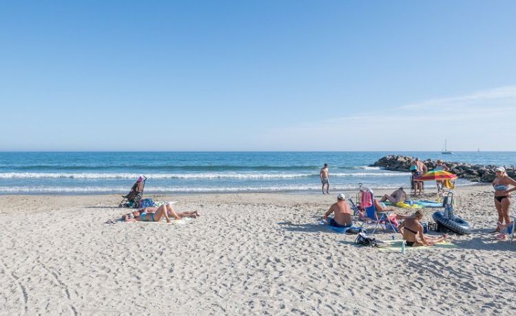 La plage de sable de Palavas-les-Flots